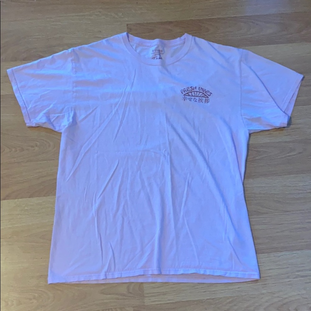 Fresh Vibes Short Sleeve Shirt L Pink